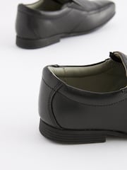 Schwarz - Elegante Lederslipper für die Schule - Bild 3 von 7