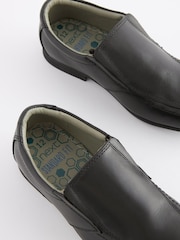 Schwarz - Elegante Lederslipper für die Schule - Bild 4 von 7