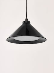 Jasper Conran London Black 3 Light Triangle Pendant Ceiling Light With Diffuser - Image 6 of 8