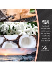 Woodwick Pink Ellipse Scented Candle with Crackle Wick Coastal Sunset - Image 4 of 4