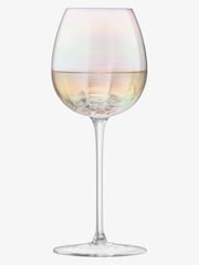 LSA International Mother of Pearl White Wine Glasses rim. - Image 2 of 3