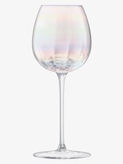 LSA International Mother of Pearl White Wine Glasses rim. - Image 3 of 3