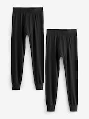 Black 2 Pack Lightweight Thermal Long Johns - Image 1 of 8
