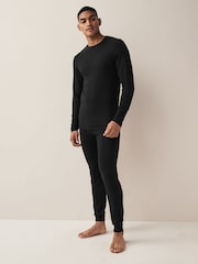 Black 2 Pack Lightweight Thermal Long Johns - Image 7 of 8