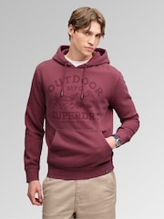 Superdry Purple Outdoor Icon Hoodie - Image 1 of 4