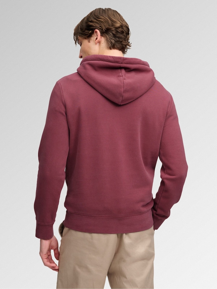 Superdry Purple Outdoor Icon Hoodie - Image 2 of 4 Superdry Purple Outdoor Icon Hoodie - Image 2 of 4