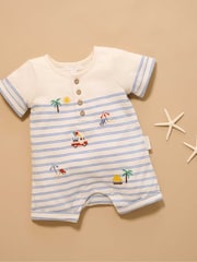 Purebaby Blue Resort Growsuit Rompersuit - Image 1 of 5