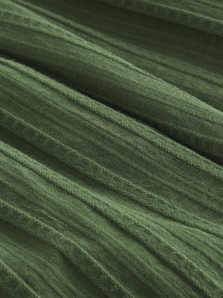 Khaki Green Crochet Maxi Summer Dress - Image 7 of 7