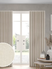 Light Natural Chenille Made to Measure Curtains - Image 1 of 9