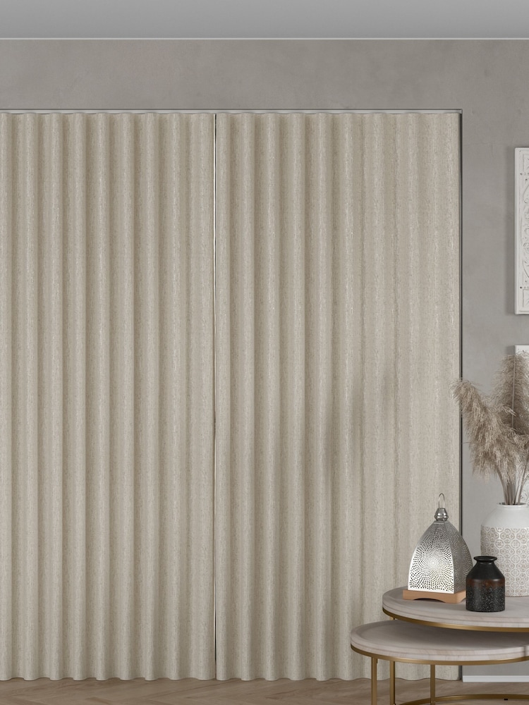 Light Natural Chenille Made to Measure Curtains - Image 2 of 9