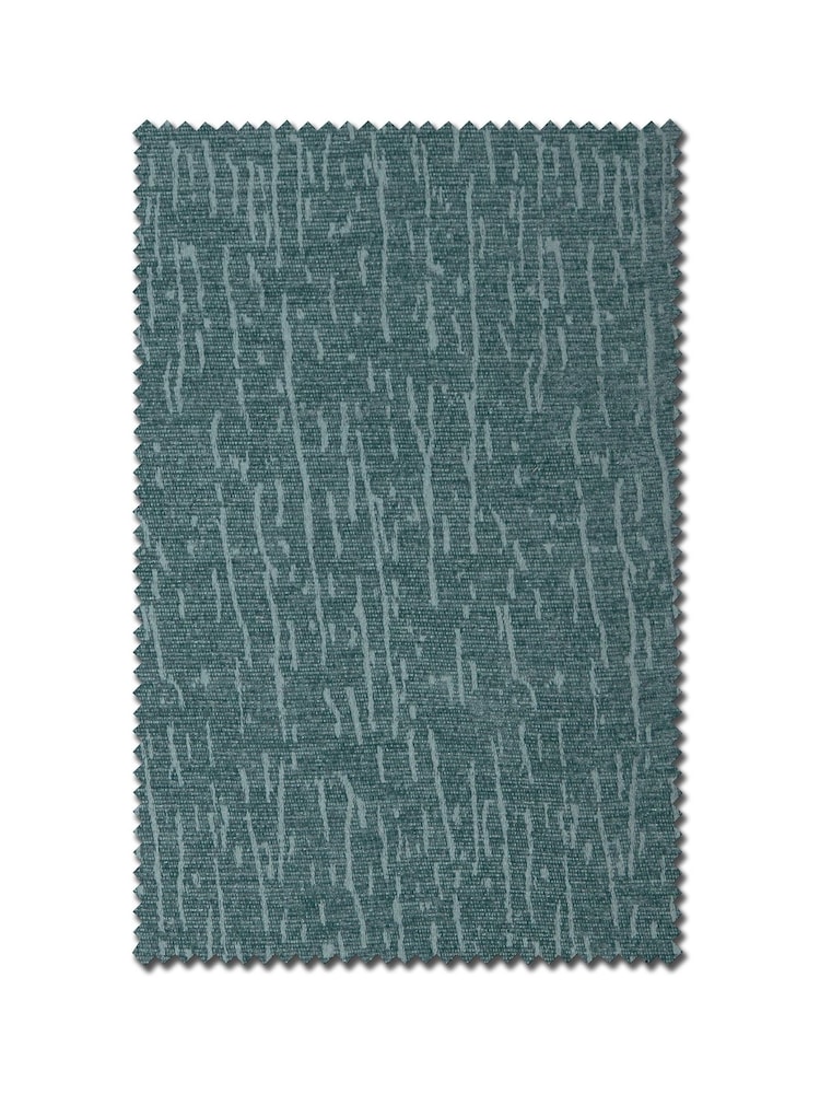 Teal Green Chenille Made to Measure Curtains - Image 9 of 9