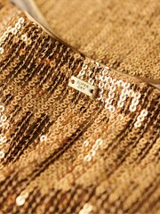 Superdry Gold Sequin Cami Vest Top - Image 5 of 5
