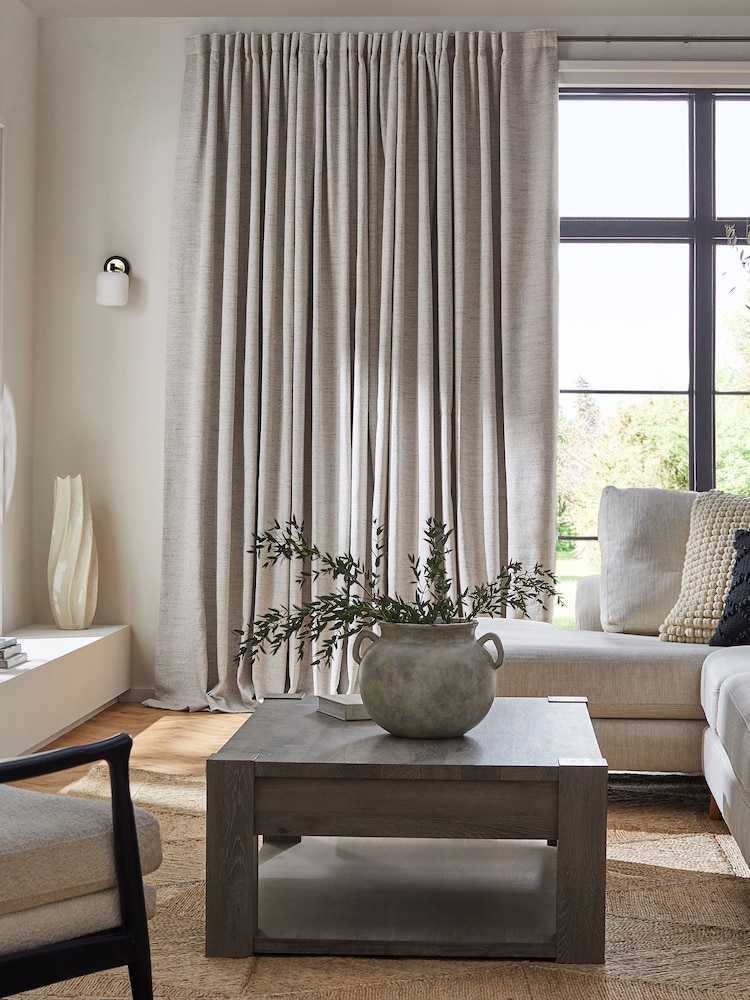 Natural Textured Made to Measure Curtains - Image 1 of 6