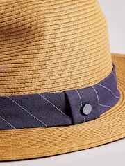 Ted Baker Hurrca Tan Brown Straw Hat - Image 2 of 4