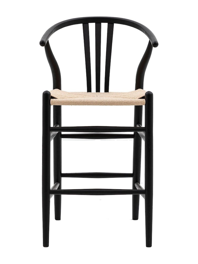 Gallery Home Black Wesley Bar Stools Set of 2 - Image 1 of 4