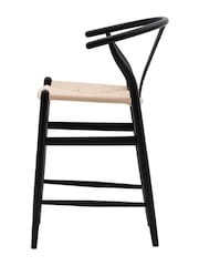 Gallery Home Black Wesley Bar Stools Set of 2 - Image 3 of 4