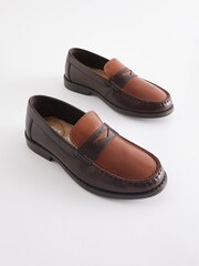 Tan Brown Smart Leather Loafers - Image 1 of 5