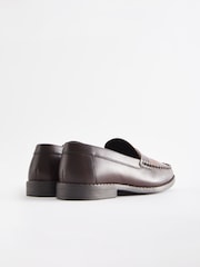 Tan Brown Smart Leather Loafers - Image 3 of 5
