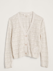 Seasalt Cornwall Natural Sweet Day Cotton Cardigan - Image 4 of 5