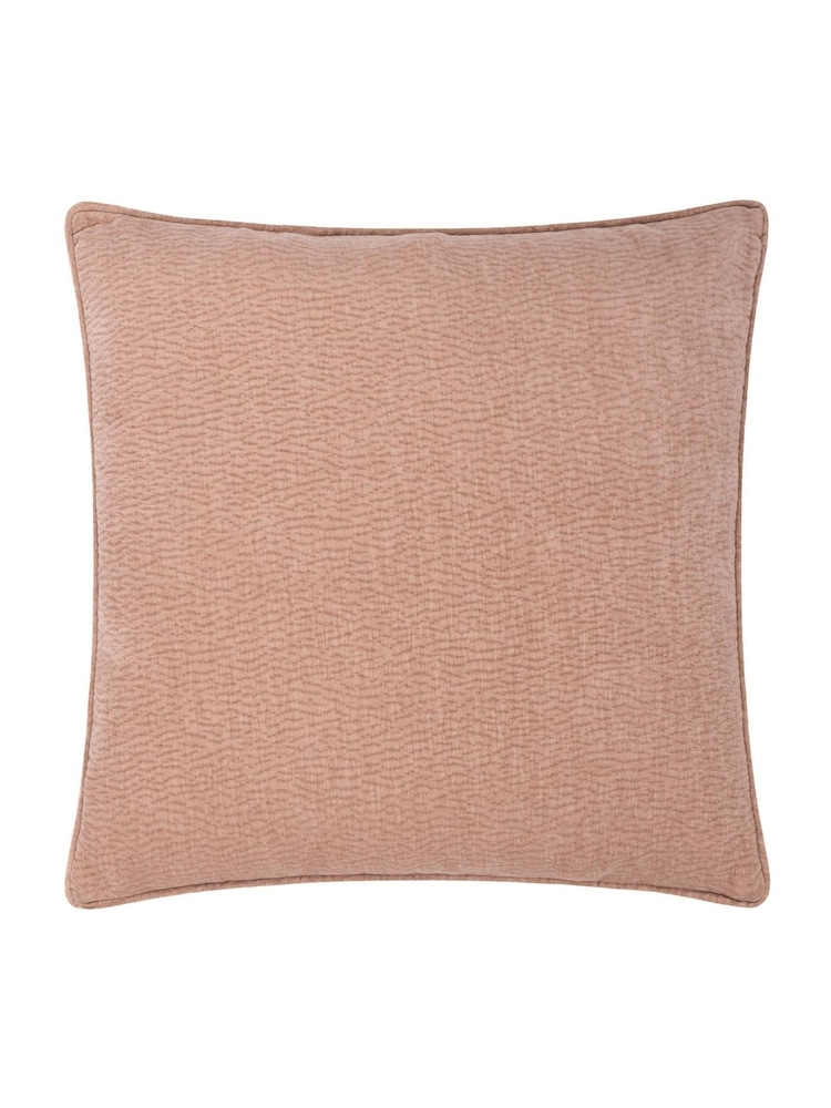 Yard Cotta Heath Washed Velvet Textured Fibre Filled Cushion - Image 2 of 3 Yard Cotta Heath Washed Velvet Textured Fibre Filled Cushion - Image 2 of 3