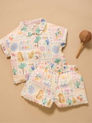 Purebaby Postcards Top & Shorts Set - Imagen 1 de 5