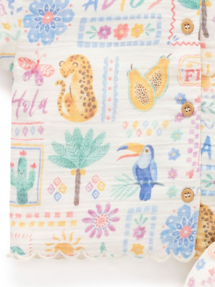 Purebaby Postcards Top & Shorts Set - Imagen 5 de 5