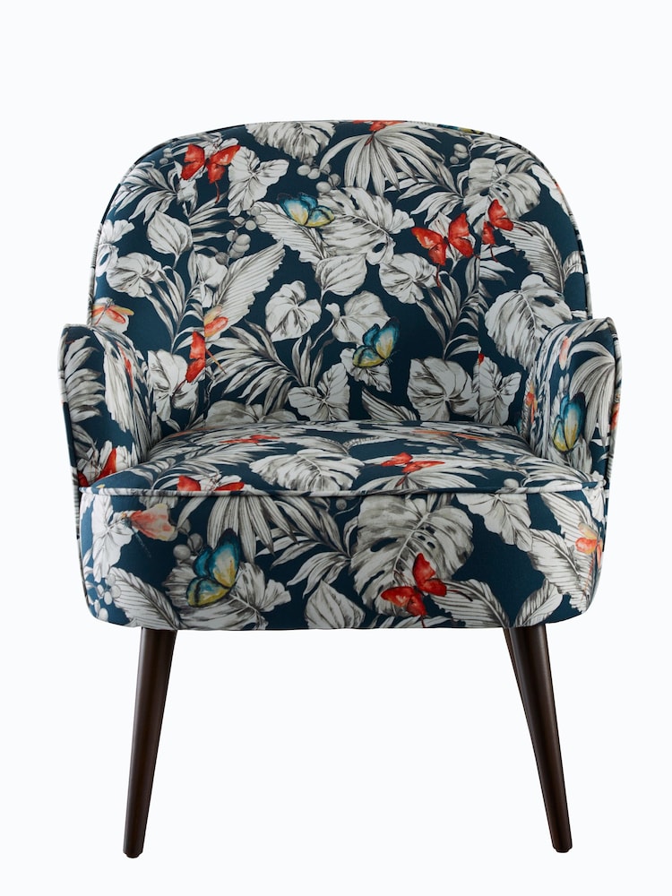 Clarke and Clarke Blue Elda Chair - Image 2 of 5