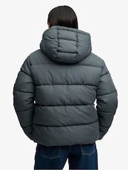Superdry Blue Premium Puffer Jacket - Image 2 of 7