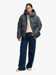Superdry Blue Premium Puffer Jacket - Image 3 of 7