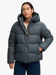 Superdry Blue Premium Puffer Jacket - Image 5 of 7
