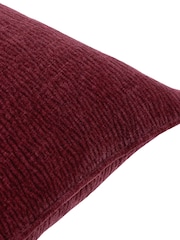 Yard Beetroot Heath Washed Velvet Textured Fibre Filled Cushion - Image 3 of 3