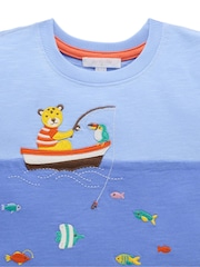 Purebaby חולצת טי בגזרה נינוחה, דגם Ocean - תמונה 3 מתוך 5