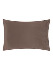 Furn Chocolate Sand Softie Grid Quilted Fibre Filled Cushion - Image 3 of 4