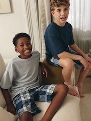 Sivo-modre - karirast; s karirastim vzorcem Tkana pižama 2 Pack (1.5-16yrs) - Slika 2 iz 7