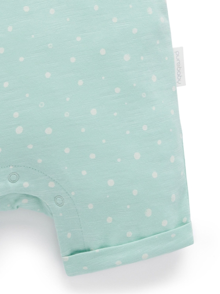 Purebaby Blue Fancy Fish Growsuit Rompersuit - Image 5 of 5