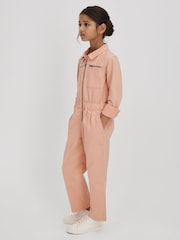 Reiss Pink Penelope 13-14 yrs Denim Jumpsuit - Image 1 of 6