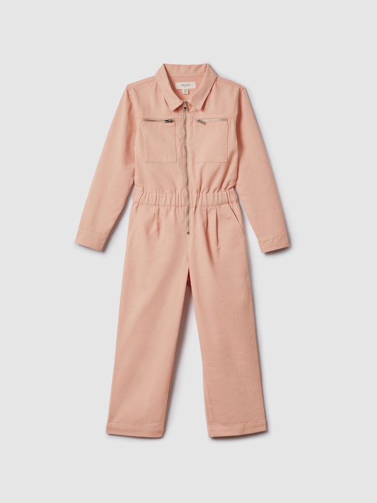 Reiss Pink Penelope 13-14 yrs Denim Jumpsuit - Image 2 of 6