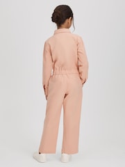 Reiss Pink Penelope 13-14 yrs Denim Jumpsuit - Image 5 of 6