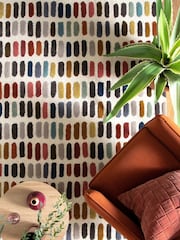 Multicoloured Sketch Rug - Image 1 of 6