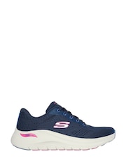 Skechers Dark Blue Arch Fit 2.0 Big League Trainers - Image 2 of 5