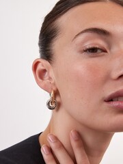 Gold Tone/Silver Tone Chunky Hoop Earrings - Image 1 of 6