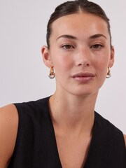 Gold Tone/Silver Tone Chunky Hoop Earrings - Image 4 of 6
