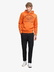 Superdry Orange Outdoor Icon Hoodie - Image 3 of 7