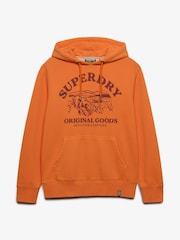 Superdry Orange Outdoor Icon Hoodie - Image 6 of 7