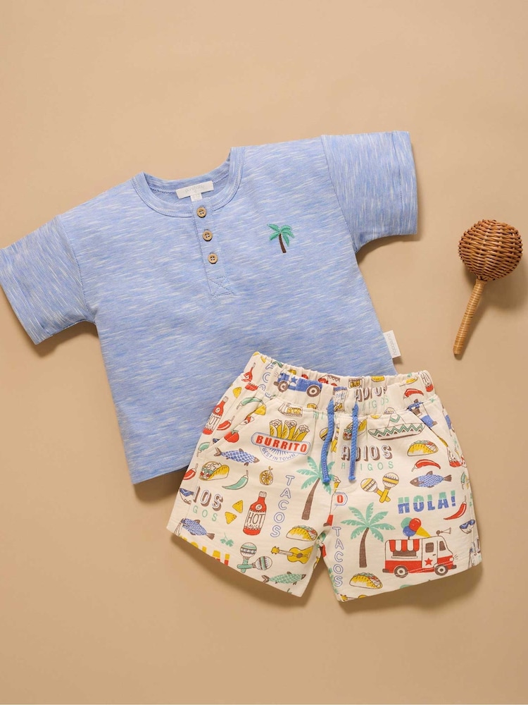 Purebaby Blue Fiesta Resort Set - Image 1 of 5 Purebaby Blue Fiesta Resort Set - Image 1 of 5