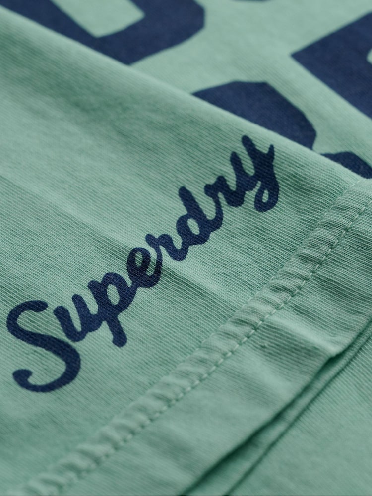 Superdry Green Outdoor Type T-Shirt - Image 7 of 7 Superdry Green Outdoor Type T-Shirt - Image 7 of 7