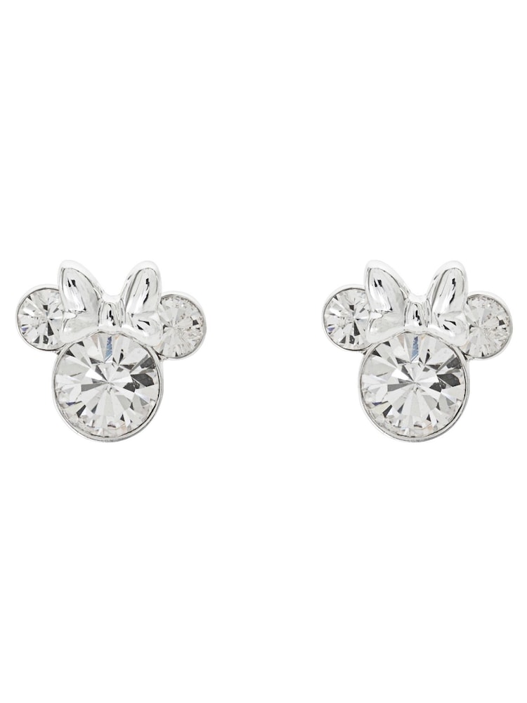Peers Hardy Silver Tone Disney Minnie April Birthstone Stud Earrings - Image 1 of 4
