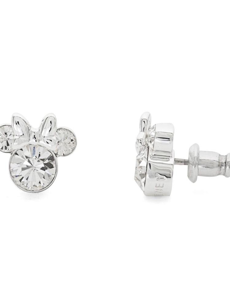 Peers Hardy Silver Tone Disney Minnie April Birthstone Stud Earrings - Image 2 of 4