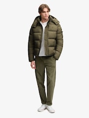 Superdry Olive Green Premium Ripstop Puffer Jacket - Image 3 of 7