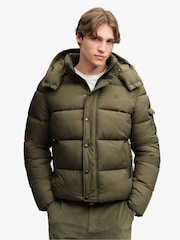 Superdry Olive Green Premium Ripstop Puffer Jacket - Image 5 of 7